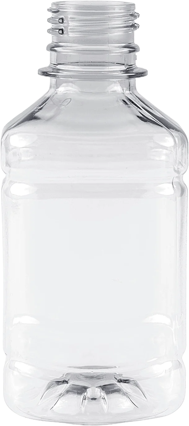 BOTELLA PET 250 ML NAT PCO28-1881 CUADRADA